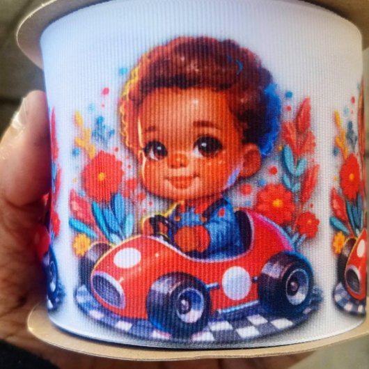 Ik ben klaar om te racen grosgrain lint