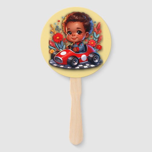 Ik ben klaar om te racen handwaaier (Achterkant)