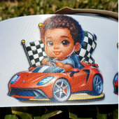 Ik ben klaar om te racen satijnen lint