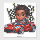 Ik ben klaar om te racen sticker (Vel)