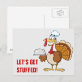 Ik ben klaar om Thanksgiving te eten. Feestdagenkaart (Voorkant / Achterkant)