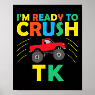 Ik ben klaar om Tk-dinosaurus Ck naar school te ve Poster