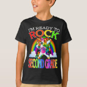 Ik ben klaar om tweedeklas eenhoorn regenboog te r t-shirt (Voorkant)