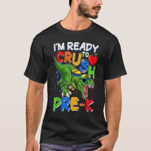 Ik ben klaar om voor K. Rex Dino Holding Potlood t T-shirt