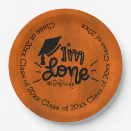 Ik ben klaar - Oranje Papieren Bordje