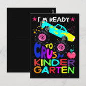 Ik ben klaar voor Crush Kindergarten. Briefkaart (Voorkant / Achterkant)
