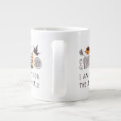 Ik ben klaar voor de bladeren om te Herfsten! Grote Koffiekop (Achterkant)