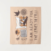 Ik ben klaar voor de bladeren om te Herfsten! Wandkleed (Voorkant)