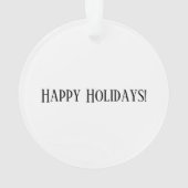 Ik ben klaar voor de Feestdagen, hè?! Ornament (achterkant)