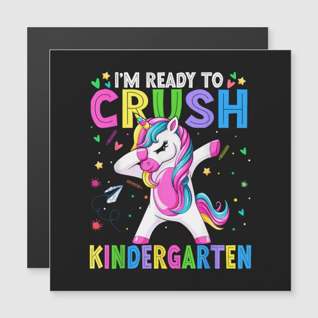 Ik ben klaar voor de kleuterschool terug naar scho (Voorkant / Achterkant)