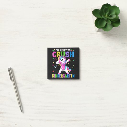 Ik ben klaar voor de kleuterschool terug naar scho post-it® notes (Kantoor)