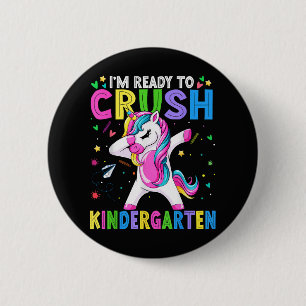 Ik ben klaar voor de kleuterschool terug naar scho ronde button 5,7 cm