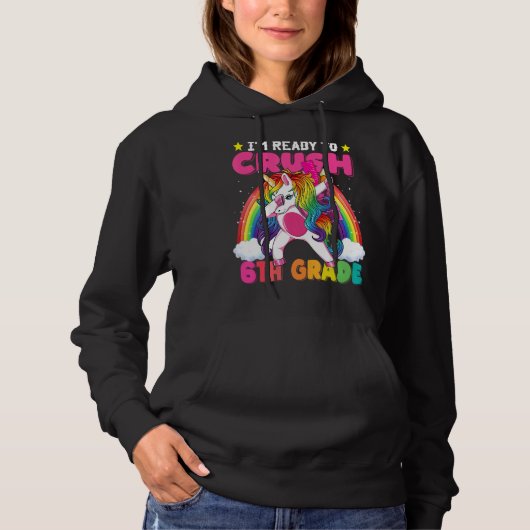ik ben klaar voor de zesde klas hoodie (Voorkant)
