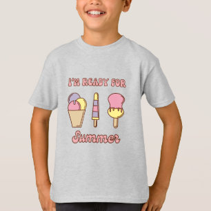 Ik ben klaar voor een grappig zomerse ijs T-shirt