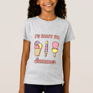 Ik ben klaar voor een grappig zomerse ijs T-shirt