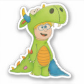 Ik ben klaar voor een verhaaltje voor het slapen g sticker (Voorkant)