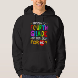 Ik ben klaar voor groep zes hallo terug naar schoo hoodie