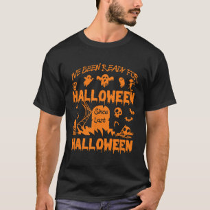 Ik ben klaar voor Halloween Funny Spooky Pumpkin T-shirt