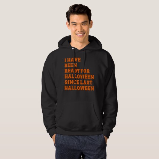 Ik ben klaar voor Halloween Hoodie (Voorkant volledig)