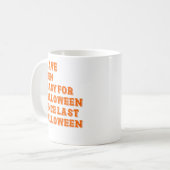 Ik ben klaar voor Halloween Koffiemok (Voorkant links)