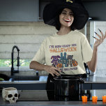 Ik ben klaar voor Halloween Schattige Graphic T-shirt<br><div class="desc">Geobsedeerd door Halloween? Laat het de wereld weten met dit schattige grafische t-shirt. Het bevat de leuke slogan I'VE BEEN READY FOR HALLOWEEN SINDS DE LAATSTE HALLOWEEN en heeft leuke illustraties van een aantal licht griezelige knuffeldieren met skeletten zichtbaar op hun buik. Er is een paarse puppy, een blauwgroen konijntje...</div>