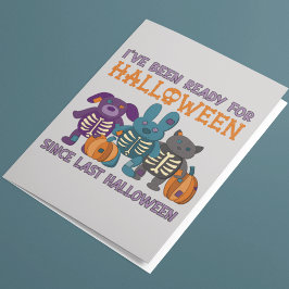 Ik ben klaar voor Halloween Schattige Kaart