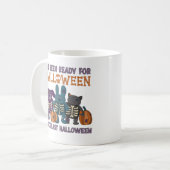 Ik ben klaar voor Halloween Schattige Koffiemok (Voorkant links)