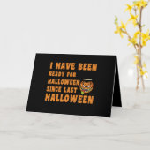 Ik ben klaar voor Halloween sinds vorige Hallo Kaart (Gele Bloem)