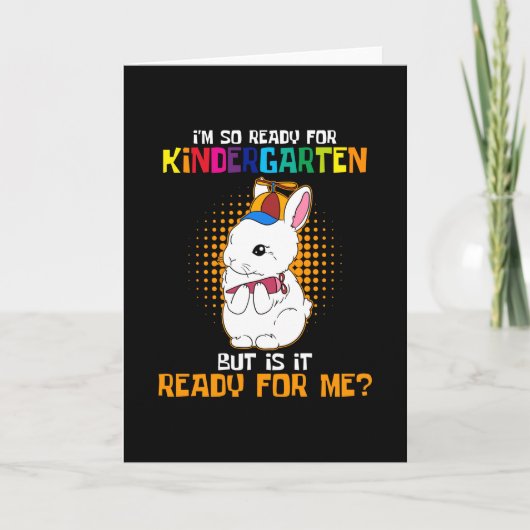 Ik ben klaar voor Kindergarten. Kaart (Voorkant)