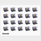Ik ben klaar voor technologie vierkante sticker (Vel)