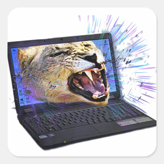 Ik ben klaar voor technologie vierkante sticker (Voorkant)