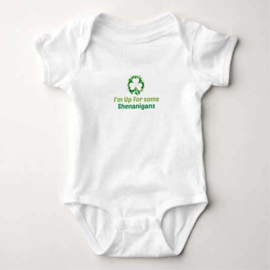 Ik ben klaar voor wat kattenkwaad,St. Patrick's, S Romper (Voorkant)