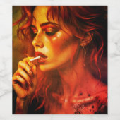 "Ik ben klaar" Wijnfles Label Wijn Etiket (Enkel label)