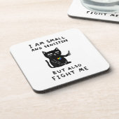 Ik ben klein en gevoelig, maar ik vecht ook tegen  bier onderzetter (Linkerzijde)