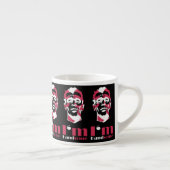 Ik ben knap abstract gezicht espresso kop (Rechts)