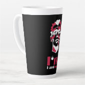 Ik ben knap abstract gezicht latte mok (Linkerhoek)
