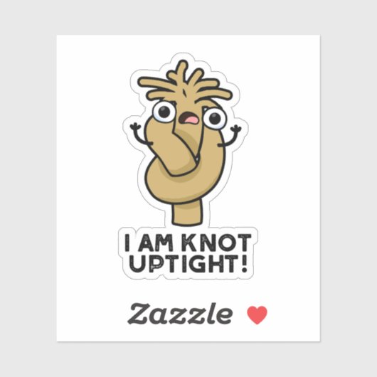 Ik ben Knot strakke Grappige Touw Pun Sticker (Vel)