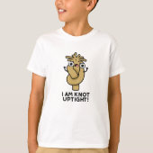 Ik ben Knot strakke Grappige Touw Pun T-shirt (Voorkant)