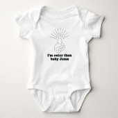 Ik ben knuffel dan baby Jesus T-shirt (Voorkant)