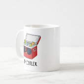 Ik ben koeler Funny Ice Cooler Box Pun Koffiemok (Voorkant links)