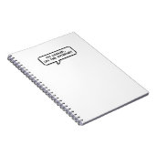 Ik ben koeler, op het internet. Notitieboek (Rechterzijde)