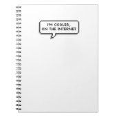 Ik ben koeler, op het internet. Notitieboek (Voorkant)