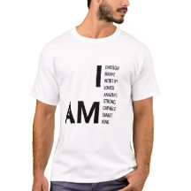 IK BEN Koning Motiverende T-Shirt – Positieve Beve
