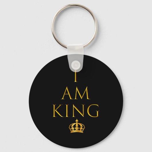 Ik Ben Koning T Shirt  Sleutelhanger (Voorkant)