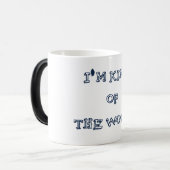 Ik ben koning van de wereld magische mok (Voorkant links)