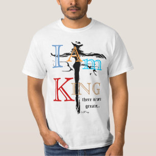 "Ik ben koning" van Michael Crozz T-shirt