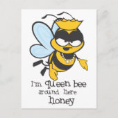 Ik ben koningin Bee hier, schat Briefkaart (Voorkant)