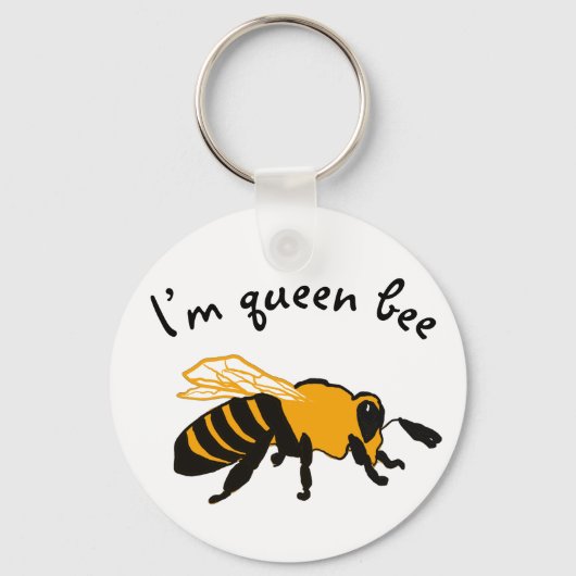 Ik ben koningin Bee Sleutelhanger (Voorkant)