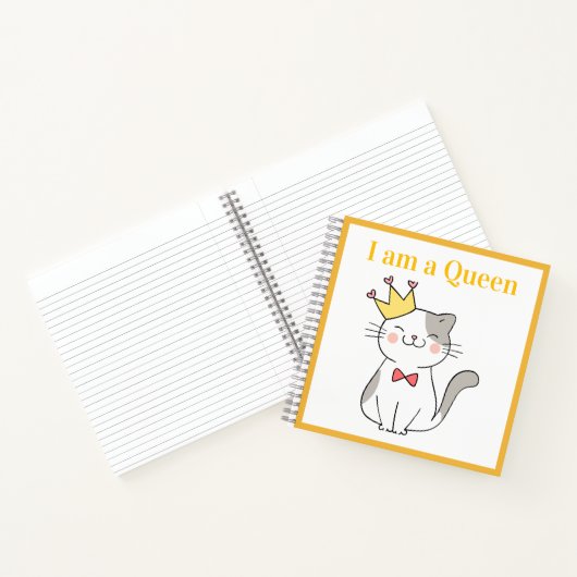 Ik Ben Koningin – Elegant grappig Notitieboek (Binnen)