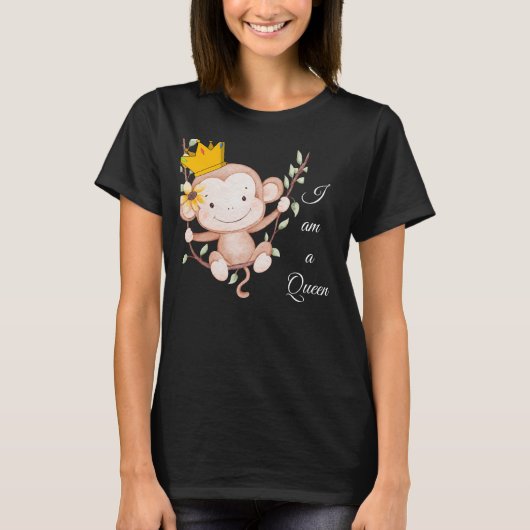 Ik Ben Koningin – Elegant T-shirt (Voorkant)
